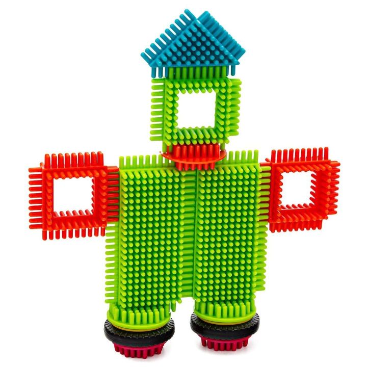 Klocki Jeżyki 90 Elementów – Kompaktowy Zestaw Konstrukcyjny ze szczelnym zamknięciem | Kreatywność bez granic