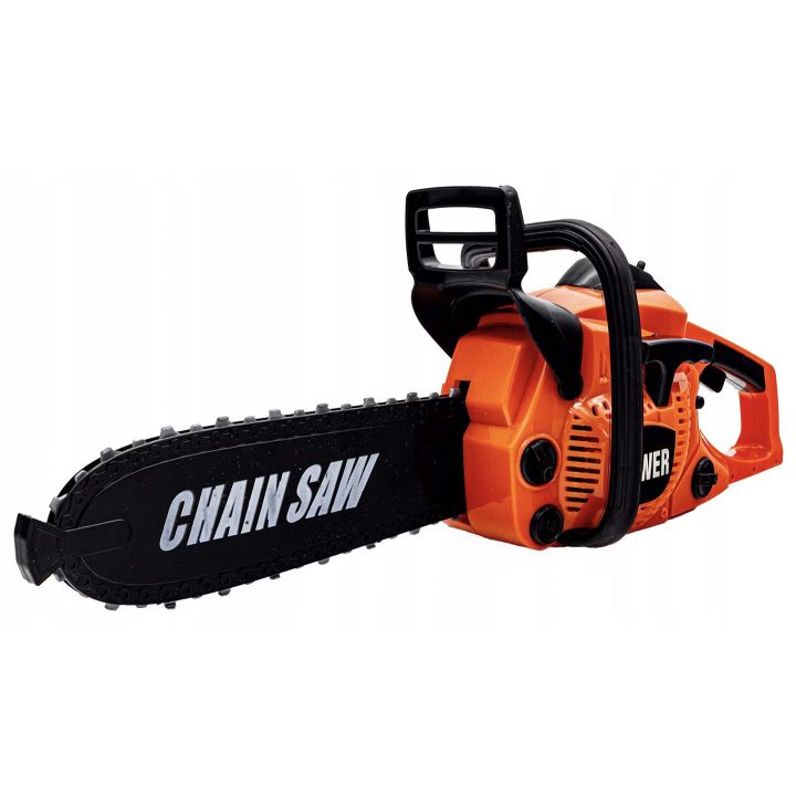 Piła Łańcuchowa z Wyposażeniem dla Dzieci – Ochronny Kask, okulary i rękawice BHP | Kompletny ekwipunek małego drwala