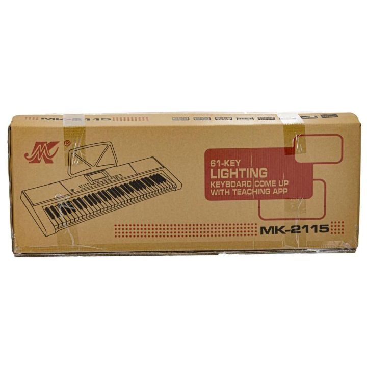 Zaawansowany Keyboard Interaktywny MK-2115 – 61 klawiszy, 500 rytmów, 600 barw i aplikacja | Nowoczesna nauka przez zabawę