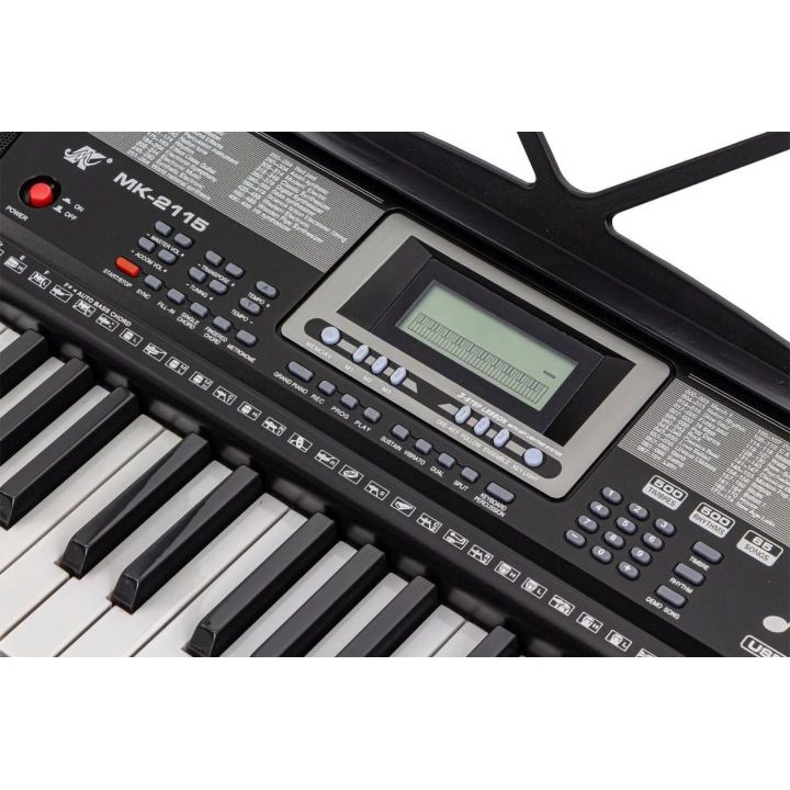 Zaawansowany Keyboard Interaktywny MK-2115 – 61 klawiszy, 500 rytmów, 600 barw i aplikacja | Nowoczesna nauka przez zabawę