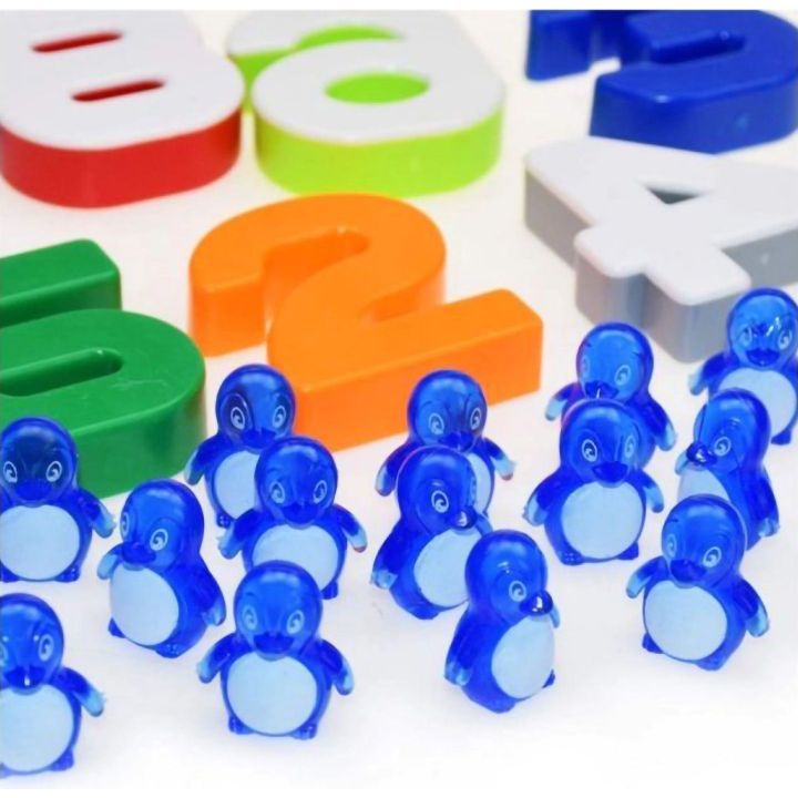 Waga Szalkowa Gra Edukacyjna z Pingwinkiem – Nauka liczenia z pingwiniątkami i kartami zadań | Równowaga liczb, gra z edukacją