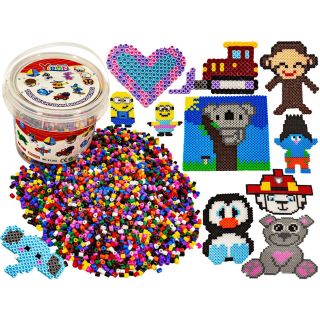 5000 Sztuk Miks Kolorów, Koraliki do Prasowanek – Kreatywne tworzenie pixel art | Zabawa rozwijająca precyzję i wyobraźnię