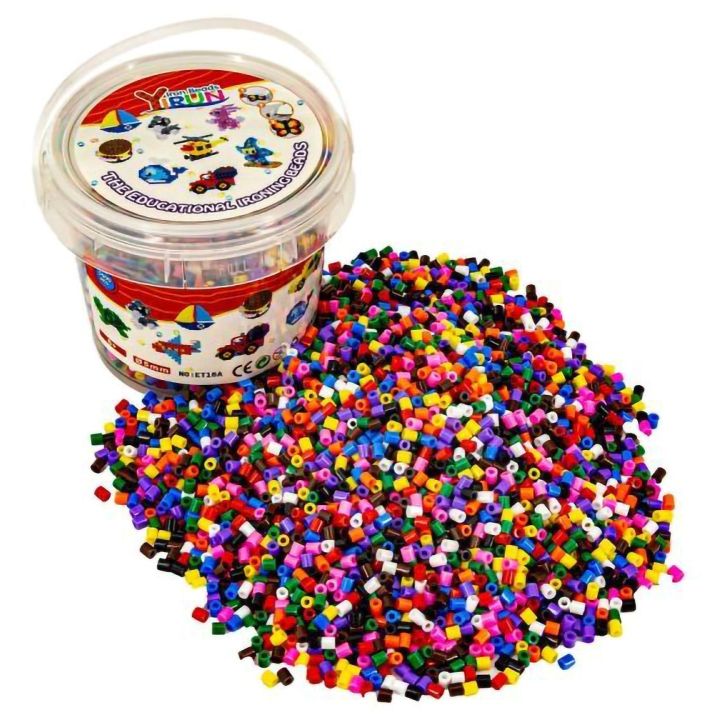 5000 Sztuk Miks Kolorów, Koraliki do Prasowanek – Kreatywne tworzenie pixel art | Zabawa rozwijająca precyzję i wyobraźnię