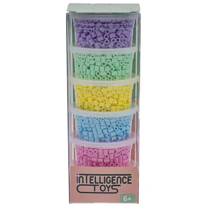 3000 Sztuk Pastelowe, Koraliki do Prasowanek – 6 kolorów do twórczych projektów | Organizacja i inspiracja w jednym