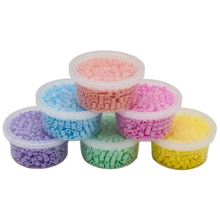 3000 Sztuk Pastelowe, Koraliki do Prasowanek – 6 kolorów do twórczych projektów | Organizacja i inspiracja w jednym