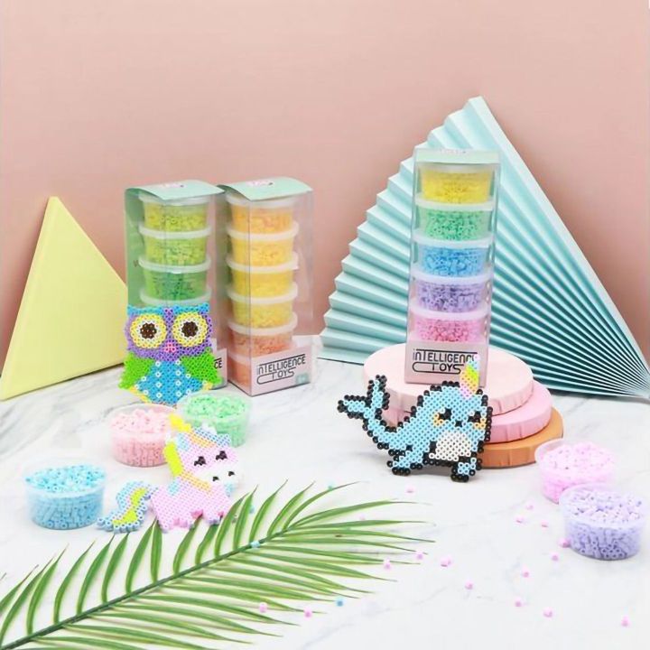 3000 Sztuk Pastelowe, Koraliki do Prasowanek – 6 kolorów do twórczych projektów | Organizacja i inspiracja w jednym