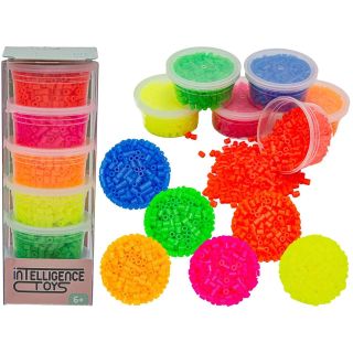 3000 Sztuk Żywe Fluorescencyjne, Koraliki do Prasowanek – 6 mocnych kolorów świecących po ciemku | Neonowa zabawa pełna energii