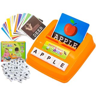 Dopasuj Literki Gra Edukacyjna – 120 kart obrazkowych + literki i podstawka |  Nauki języka angielskiego dla dzieci