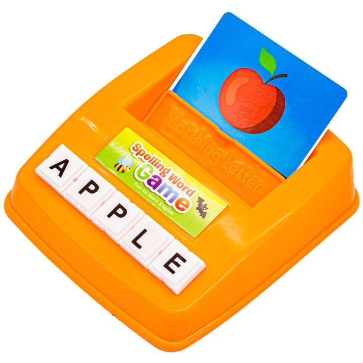 Dopasuj Literki Gra Edukacyjna – 120 kart obrazkowych + literki i podstawka |  Nauki języka angielskiego dla dzieci