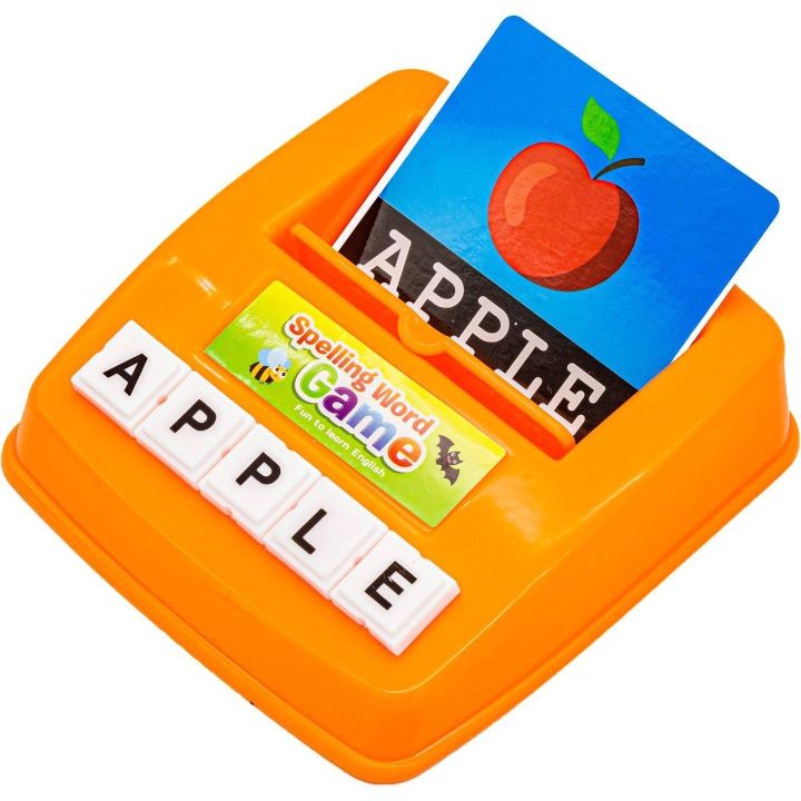 Dopasuj Literki Gra Edukacyjna – 120 kart obrazkowych + literki i podstawka |  Nauki języka angielskiego dla dzieci