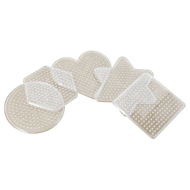 Podstawki 4 Kształty, do Koralikowych Prasowanek – Koło, Kwadrat, Serce, Gwiazda | Szablony uzupełniające do koralików