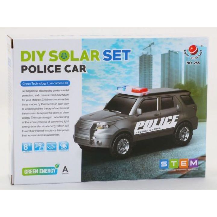 Radiowóz Policyjny Solarny – Zestaw edukacyjny do samodzielnego montażu | Energia słoneczna w akcji