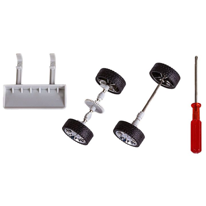 Buldożer Solarny 360° – Zestaw edukacyjny do samodzielnego montażu z obrotowym panelem | Energia słoneczna w budowlance