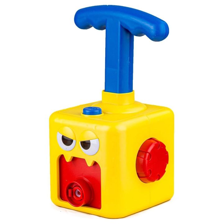 Power Balloon Wyrzutnia Balonów Żółty Potworek – Fizyka w akcji z napędem powietrznym | Nauka przez zabawę bez baterii