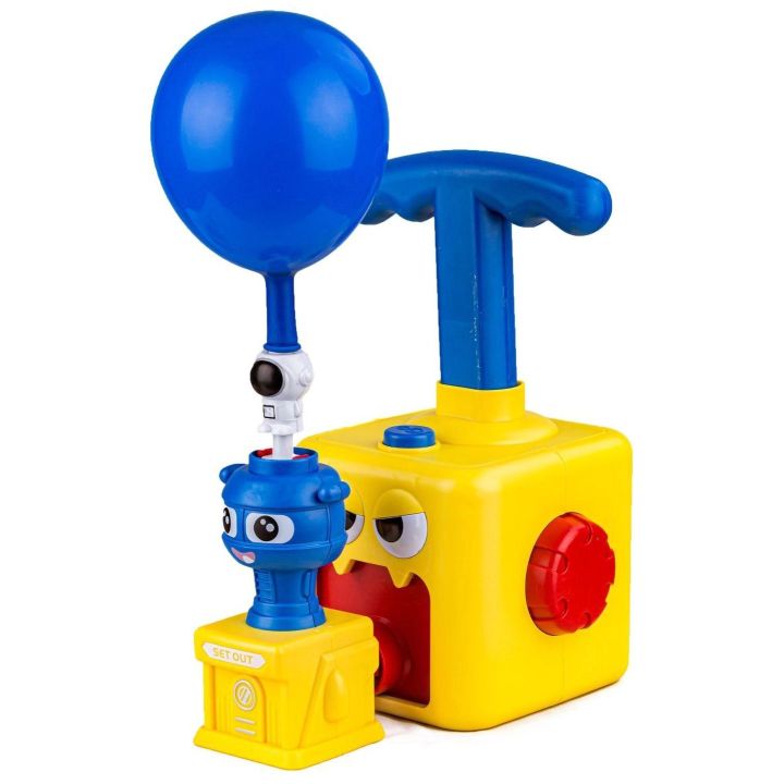 Power Balloon Wyrzutnia Balonów Żółty Potworek – Fizyka w akcji z napędem powietrznym | Nauka przez zabawę bez baterii
