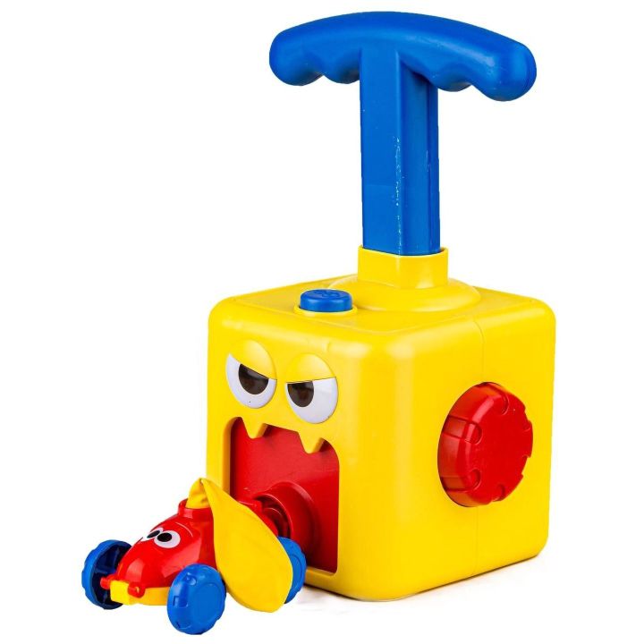 Power Balloon Wyrzutnia Balonów Żółty Potworek – Fizyka w akcji z napędem powietrznym | Nauka przez zabawę bez baterii