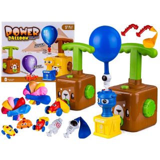 Power Balloon Wyrzutnia Balonów Brązowy Miś – Odkrywanie przez doświadczenia | Zabawka edukacyjna na sprężone powietrze