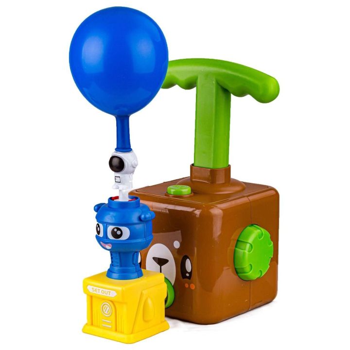 Power Balloon Wyrzutnia Balonów Brązowy Miś – Odkrywanie przez doświadczenia | Zabawka edukacyjna na sprężone powietrze