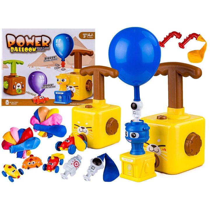 Power Balloon Wyrzutnia Balonów Żółty Kotek – Energia kinetyczna w praktycznym zastosowaniu | Edukacyjny system pneumatyczny