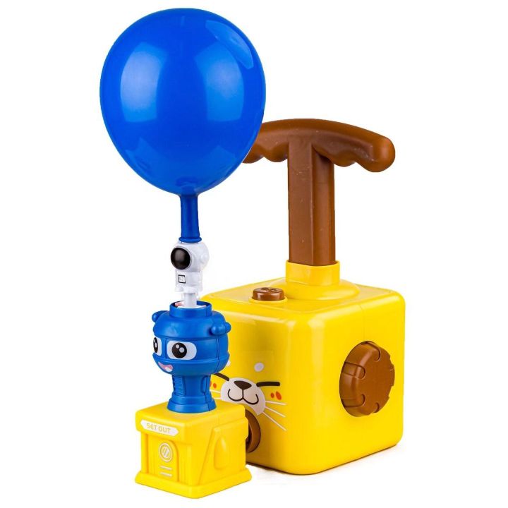 Power Balloon Wyrzutnia Balonów Żółty Kotek – Energia kinetyczna w praktycznym zastosowaniu | Edukacyjny system pneumatyczny
