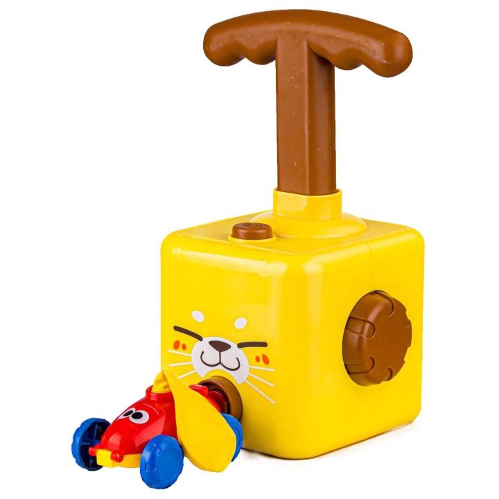 Power Balloon Wyrzutnia Balonów Żółty Kotek – Energia kinetyczna w praktycznym zastosowaniu | Edukacyjny system pneumatyczny