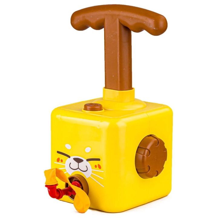 Power Balloon Wyrzutnia Balonów Żółty Kotek – Energia kinetyczna w praktycznym zastosowaniu | Edukacyjny system pneumatyczny