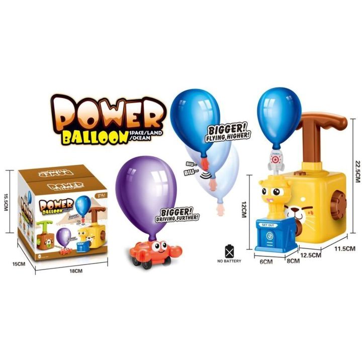 Power Balloon Wyrzutnia Balonów Żółty Kotek – Energia kinetyczna w praktycznym zastosowaniu | Edukacyjny system pneumatyczny