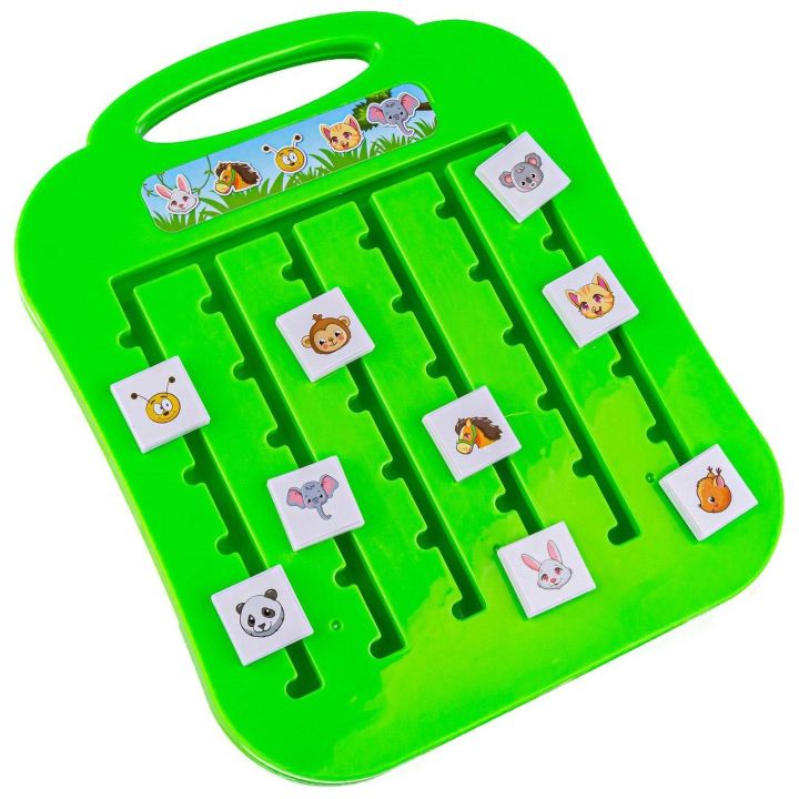 Zoo Gra Logiczna – Przesuwane klocki ze zwierzętami | Układanka rozwijająca myślenie strategiczne u dzieci