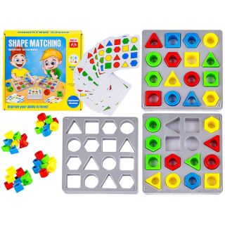 Dopasuj Kształty Gra na Spostrzegawczość – Plansze, figury i karty wzorów | Nauka geometrii przez zabawę