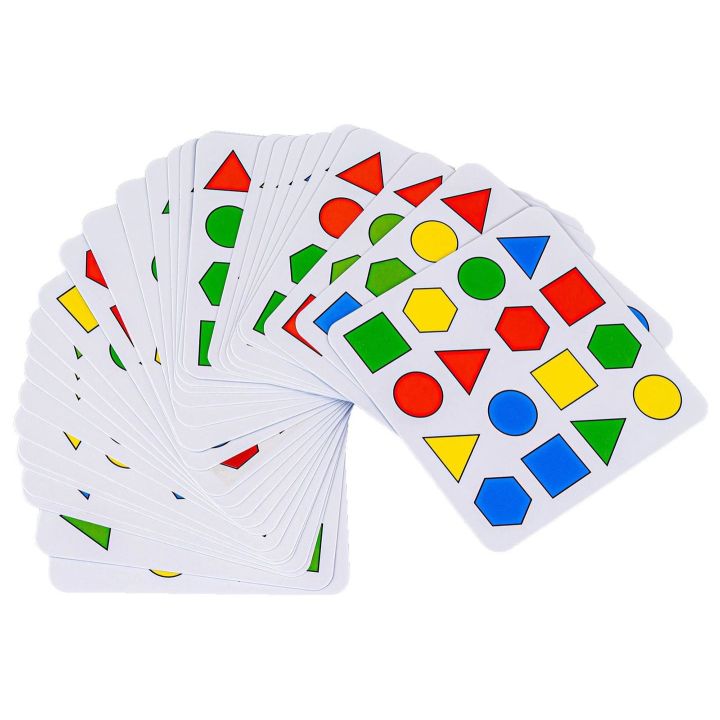 Dopasuj Kształty Gra na Spostrzegawczość – Plansze, figury i karty wzorów | Nauka geometrii przez zabawę