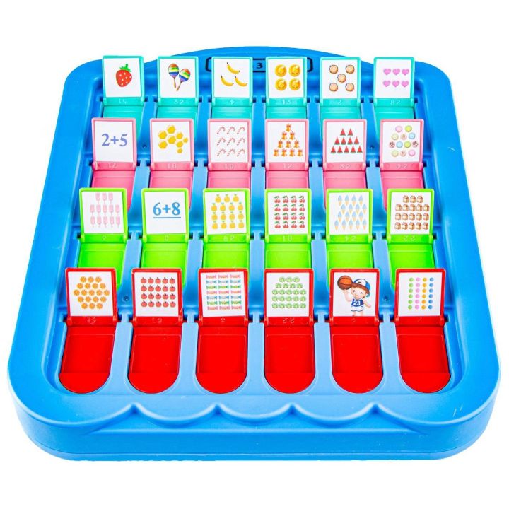 Oświecająca Matematyka Gra na Liczenie – Plansza ze schowkami i zadaniami | Nauka liczenia przez zabawę