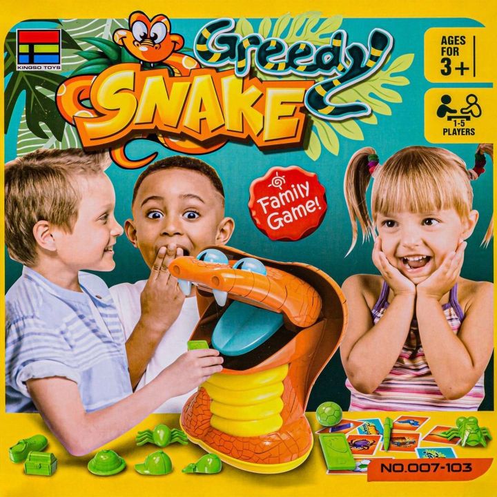 Greedy Snake Gra Zręcznościowa – Mechaniczny wąż zamykający paszczę | Emocjonująca dziecięca zabawa na refleks