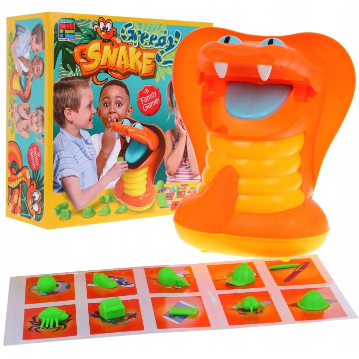 Greedy Snake Gra Zręcznościowa – Mechaniczny wąż zamykający paszczę | Emocjonująca dziecięca zabawa na refleks