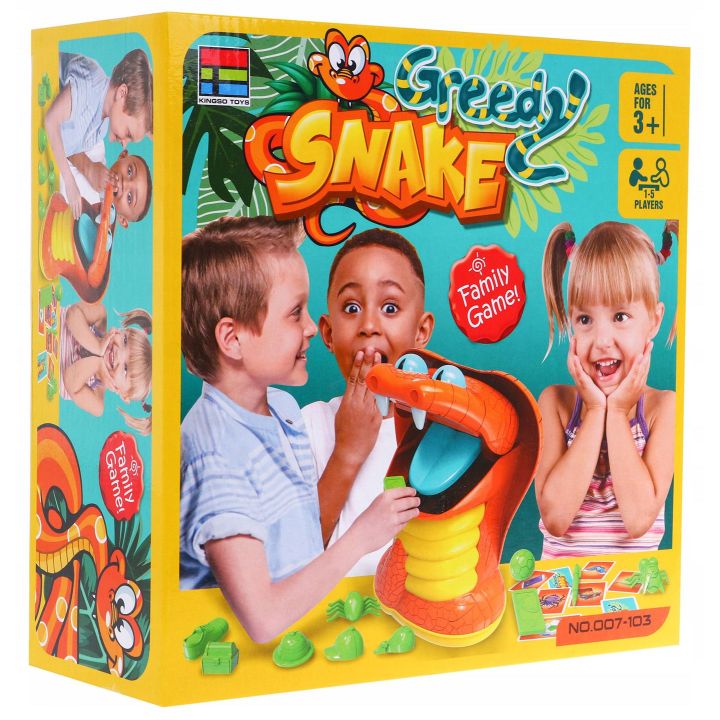 Greedy Snake Gra Zręcznościowa – Mechaniczny wąż zamykający paszczę | Emocjonująca dziecięca zabawa na refleks