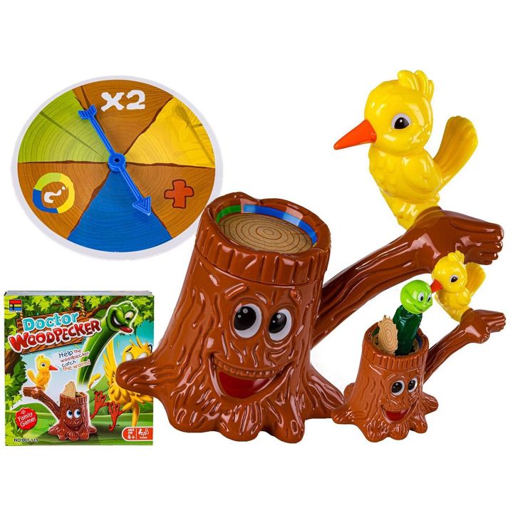 Doctor Woodpecker Gra Zręcznościowa – Sympatyczny dzięcioł, drzewo i robak | Emocjonująca zabawa dla dzieci z niespodzianką