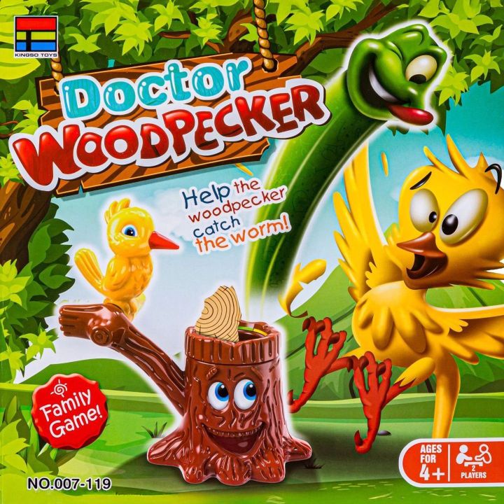 Doctor Woodpecker Gra Zręcznościowa – Sympatyczny dzięcioł, drzewo i robak | Emocjonująca zabawa dla dzieci z niespodzianką