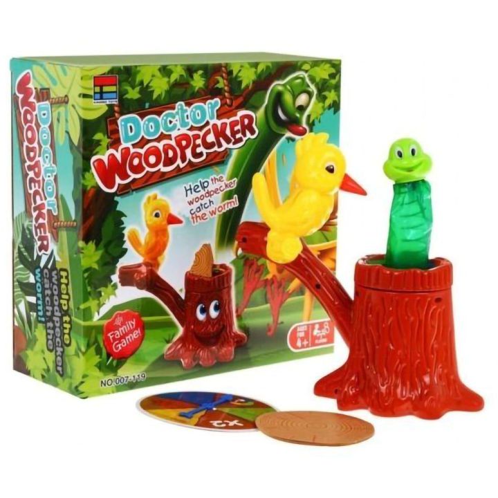Doctor Woodpecker Gra Zręcznościowa – Sympatyczny dzięcioł, drzewo i robak | Emocjonująca zabawa dla dzieci z niespodzianką
