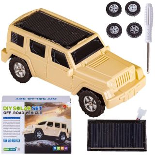 Jeep Terenowy Solarny – Zestaw edukacyjny do samodzielnego montażu | Energia słoneczna w terenie