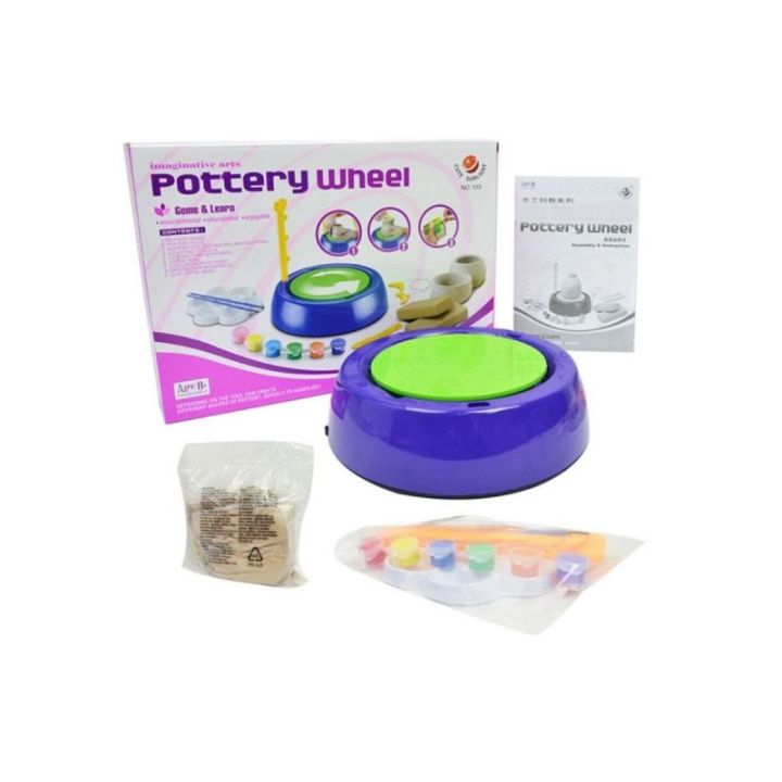 Koło Garncarskie Mały Artysta – zestaw kreatywny z farbkami i masą