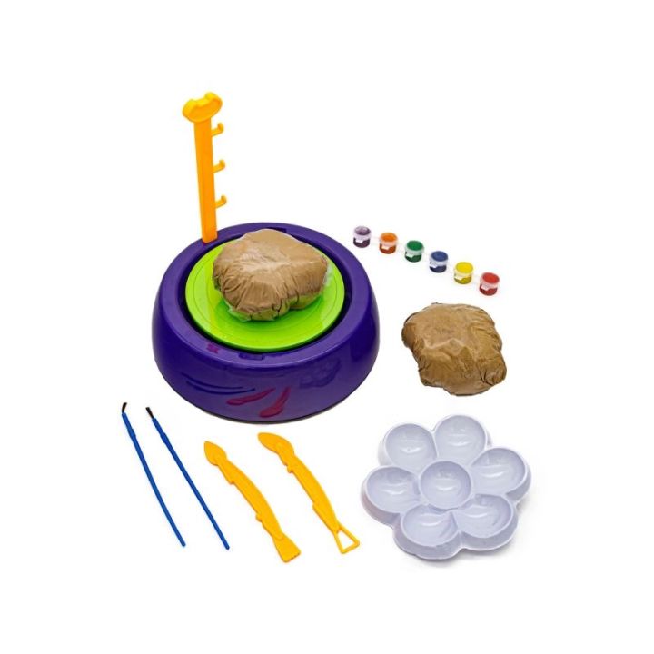 Koło Garncarskie Mały Artysta – zestaw kreatywny z farbkami i masą