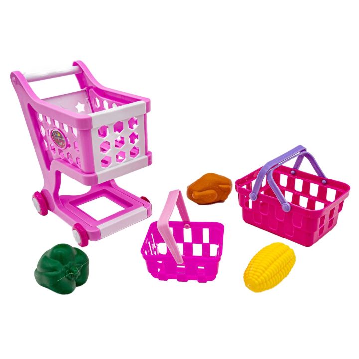 Kasa Sklepowa Biało-Różowa dla Dzieci Edukacyjna – Kalkulator, mikrofon i akcesoria | Zabawa w sklep pełna emocji