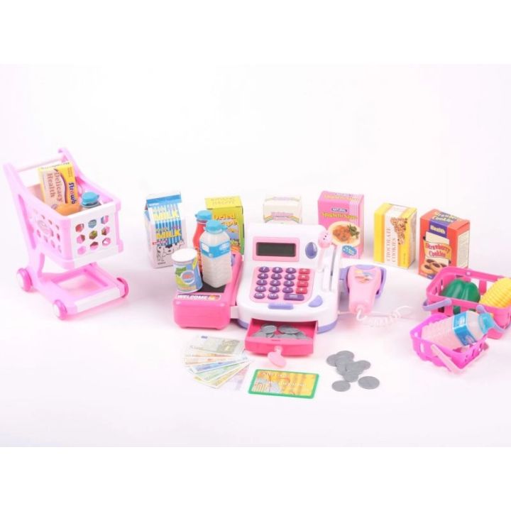 Kasa Sklepowa Interaktywna dla Dzieci – Kalkulator, mikrofon i akcesoria | Zabawa w sklep pełna emocji