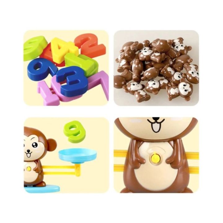 Gra Nauka Liczenia - Równoważnia Waga Szalkowa Małpka - Monkey Balance