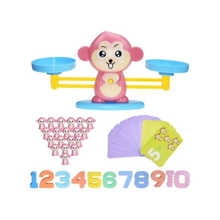 Gra Nauka Liczenia - Równoważnia Waga Szalkowa Małpka - Monkey Balance