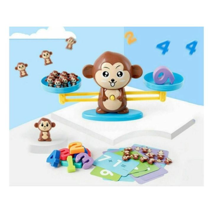 Gra Nauka Liczenia - Równoważnia Waga Szalkowa Małpka - Monkey Balance