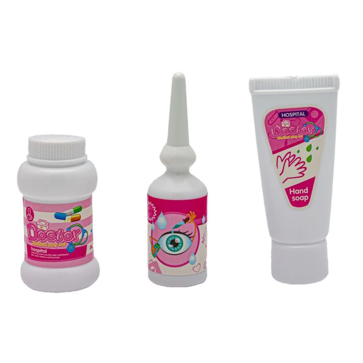 Wózek Lekarski Dla Dziewczynki Z Akcesoriami, Zestaw Doktora Różowy