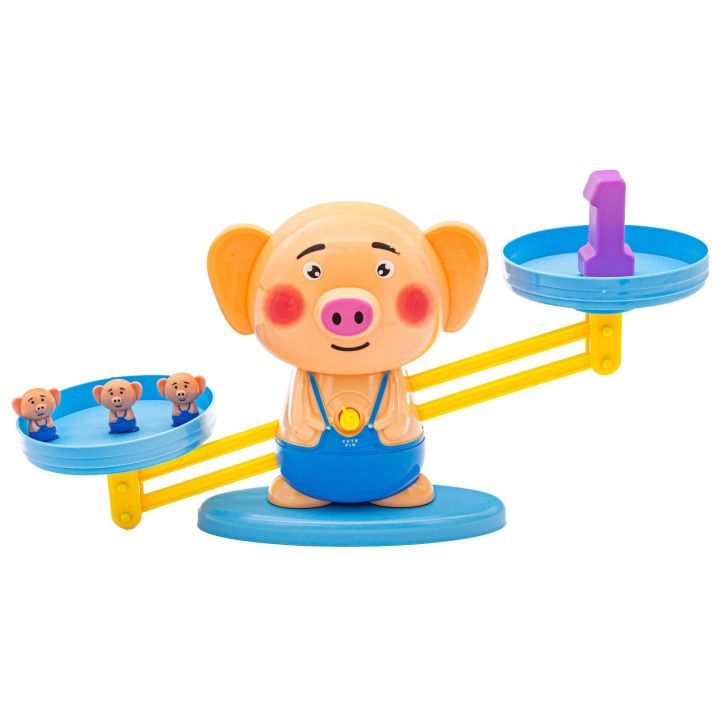 Gra Nauka Liczenia - Równoważnia Waga Szalkowa Świnka - Piggy Balance