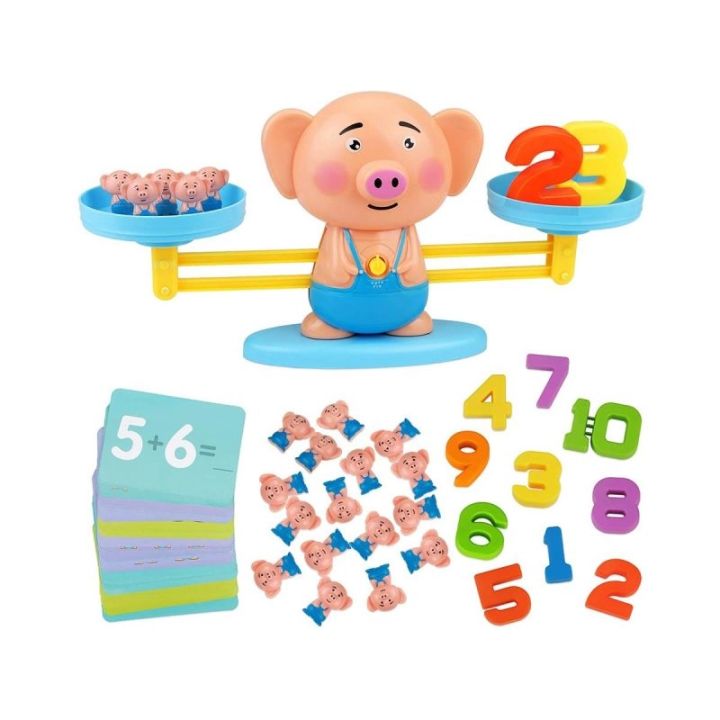 Gra Nauka Liczenia - Równoważnia Waga Szalkowa Świnka - Piggy Balance