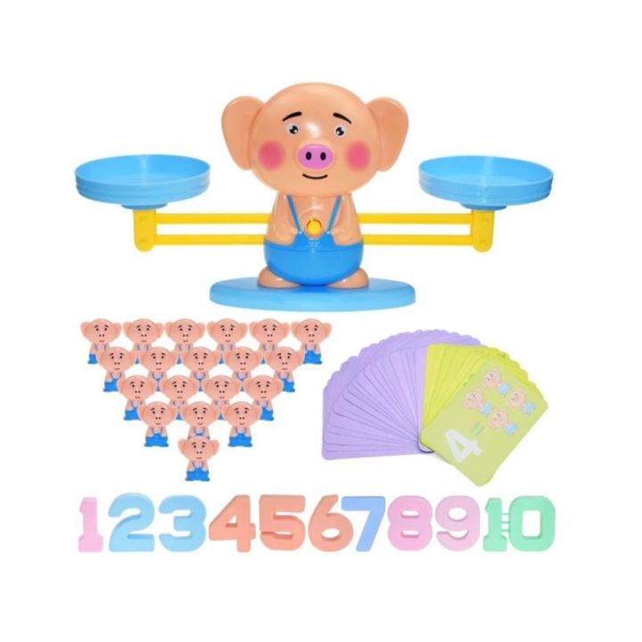 Gra Nauka Liczenia - Równoważnia Waga Szalkowa Świnka - Piggy Balance