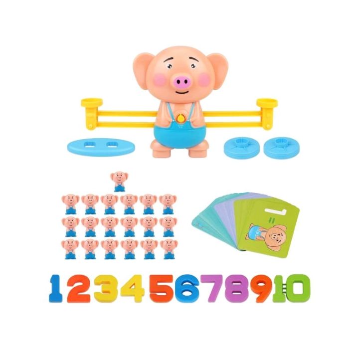 Gra Nauka Liczenia - Równoważnia Waga Szalkowa Świnka - Piggy Balance